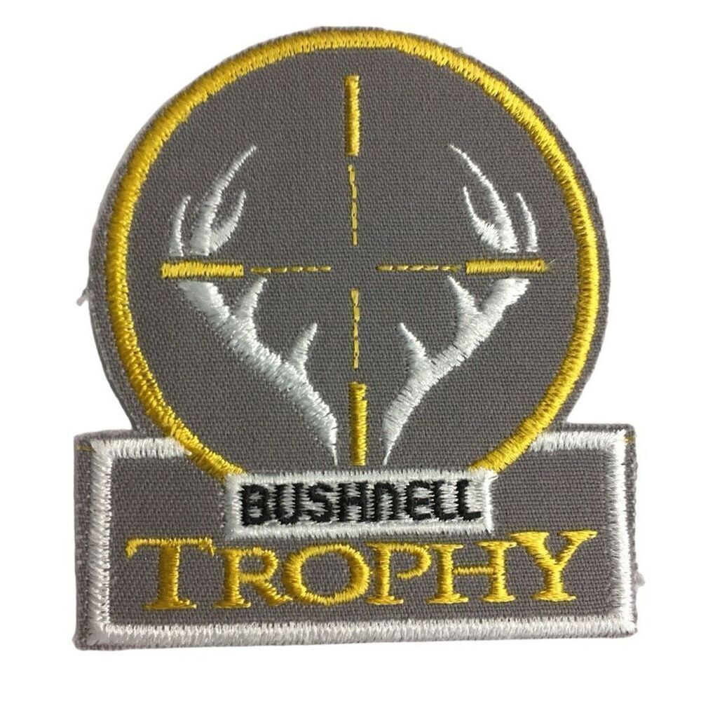 Bushnell Trophy Scopes Hunting 3” cloth advertising patch firearms rifle.